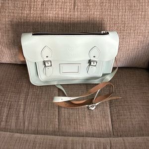The Cambridge satchel company, 15 inch green, Batchel, 100% leather & dust bag